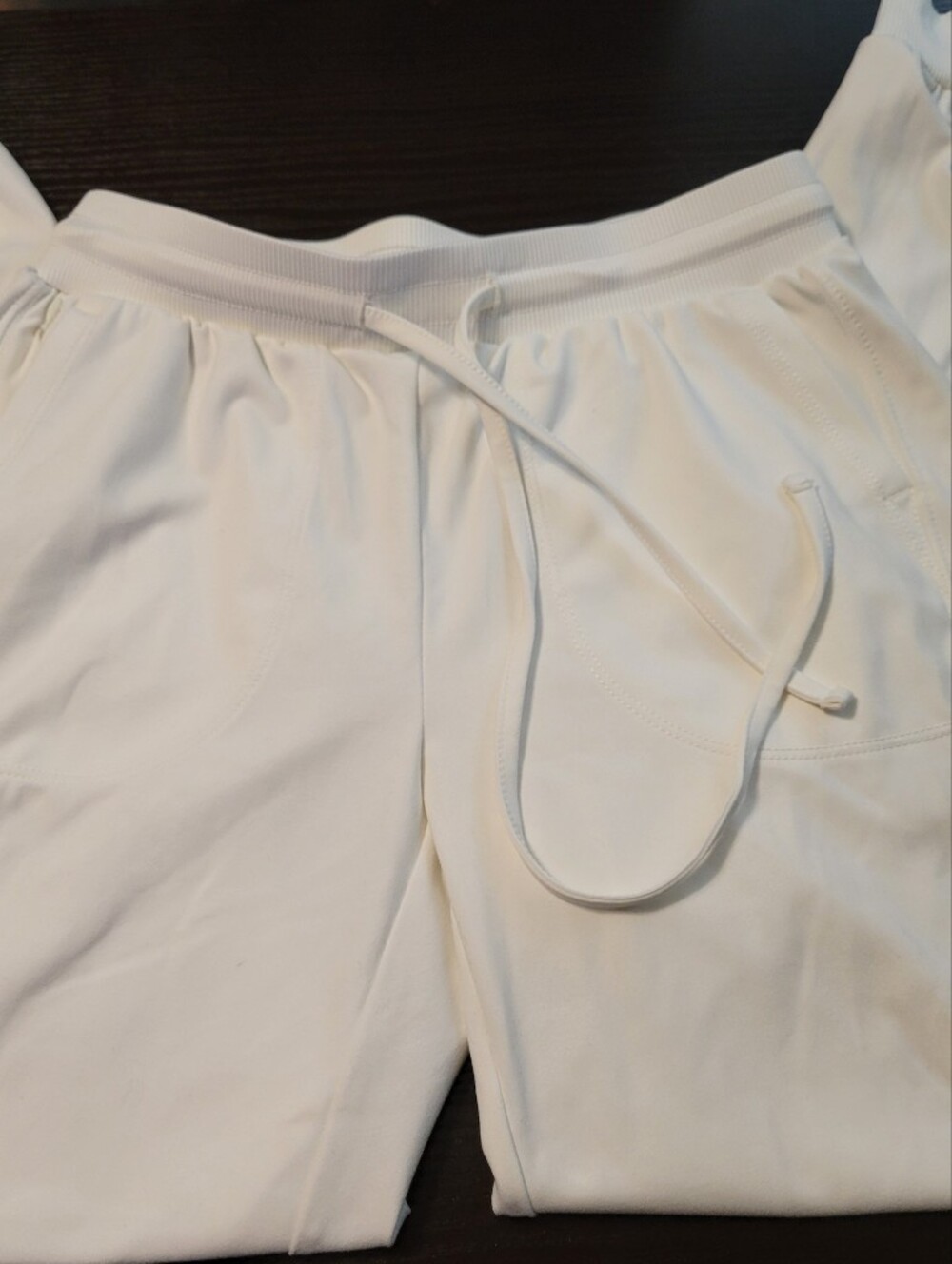 Rachel Zoe White Drawstrong Joggers With Pockets XS